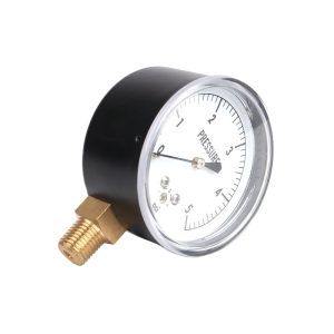 Axial Pressure Gauge with Copper Thread and Plastic Housing (Y25mm, 0-1.6 MPa, 25mm Dial)