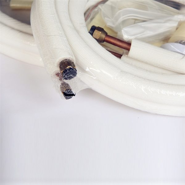 Insulated Copper-Aluminum AC Refrigerant Line Set (1/4" + 3/8" - 3/4" various lengths) with Accessories for HVAC Systems - Image 2