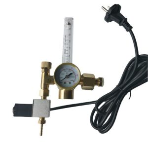 Oxygen Nitrogen Argon Pressure Regulator with Solenoid Valve and Flow Meter (0-3500 PSI) for American Standard Systems