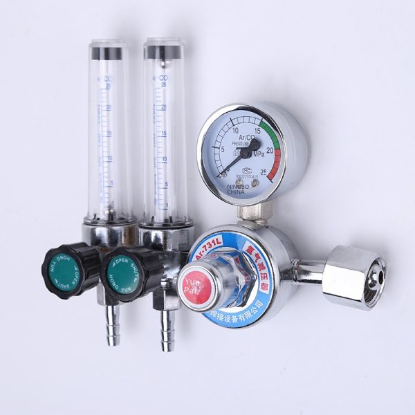 Yuepai Dual-Tube Argon Regulator Pressure Gauge for Welding, 0-25MPa Range, Energy Saving Design - Gambar 3