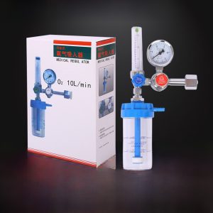 Zhenxin Medical Oxygen Regulator Floats Type Oxygen Inhaler with Pressure Gauge for Hospital Home Use