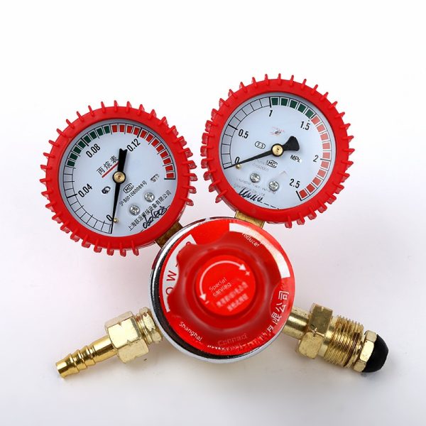 Yuepai Propane Pressure Regulator Dual Gauge Shockproof Gas Meter LP Gas Reduced Pressure Valve - Изображение 4
