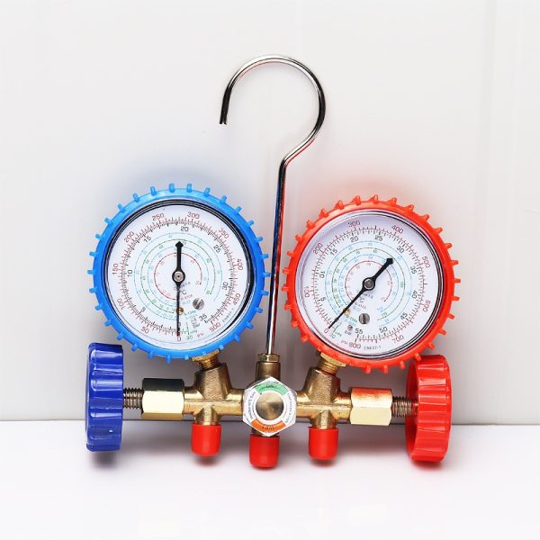 Automotive AC Manifold Gauge Set (R12 R22 R502) with 2500PSI Burst Charging Hoses - Gambar 2
