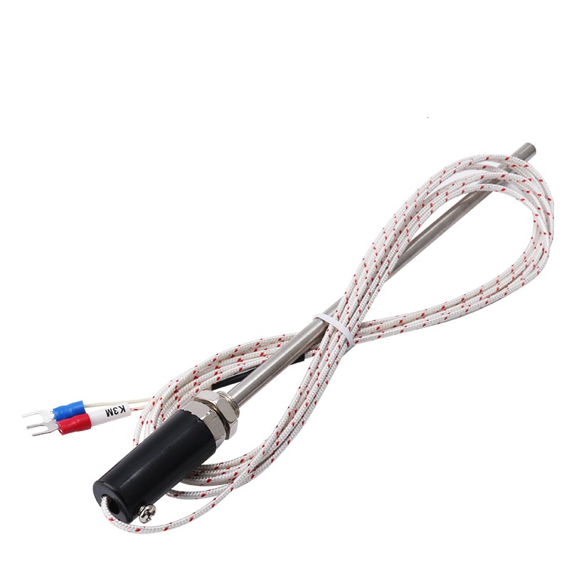 ELECALL Spring-Loaded Thermocouple K/E Type Thermistor Temperature Sensor Probe PT100 - Image 5