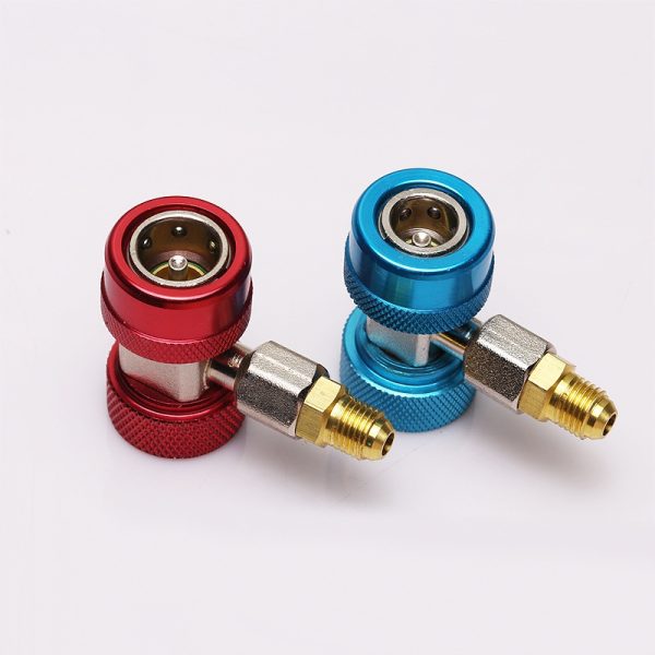 R134A AC Refrigerant Quick Coupler High/Low Adapter Set for Automotive A/C System - Изображение 3