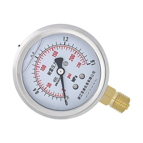 Durable YN60 Pressure Gauge (0-1.6MPa, 60mm Diameter, M14*1.5 Thread) for Water, Oil, and Gas Systems - 이미지 5