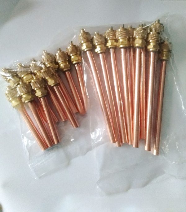HVAC Refrigeration Charging Valve 6.35mm Brass Copper Access Valve for R-series Refrigerants, Custom Length - 이미지 4