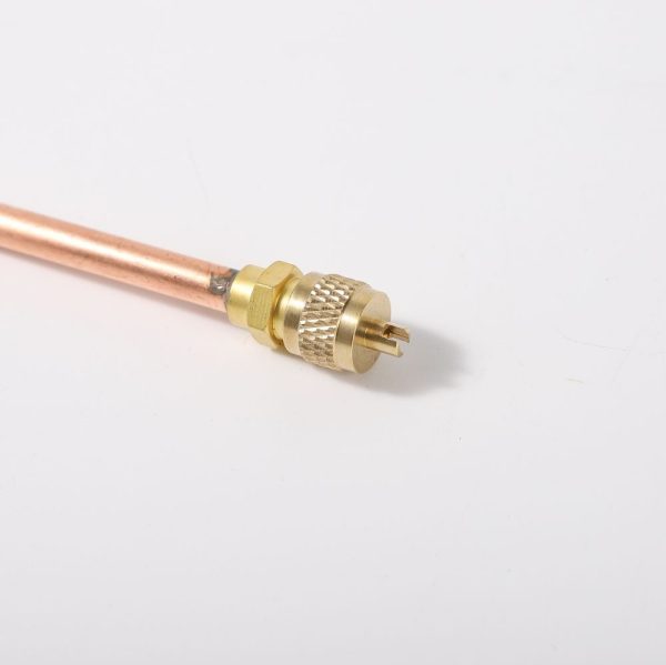 HVAC Copper Access Valve with Check Valve and Charging Port (Extended, Thickened, High Pressure Resistant, Leak-proof) for Air Conditioner Refrigerator Compressor - Imagem 3