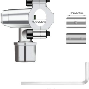 BPV-31 Zinc Alloy Piercing Valve for HVAC Systems, 0.31inch/8mm-0.43inch/11mm, Compatible with R134a Refrigerators & Air Conditioners, Replaces Refrigerant Charging Access Valve