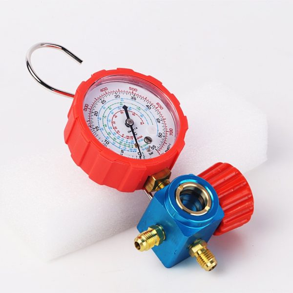 Refrigerant Pressure Gauge High/Low Pressure Single Meter for R410A R22 R134a R404A Systems - รูปภาพ 3