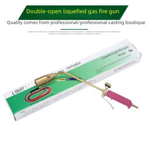 GAOXU Dual-Open LPG Propane Blow Torch for Welding, Brazing, and Crafts - Zinc Alloy Body, Durable, Portable Flamethrower