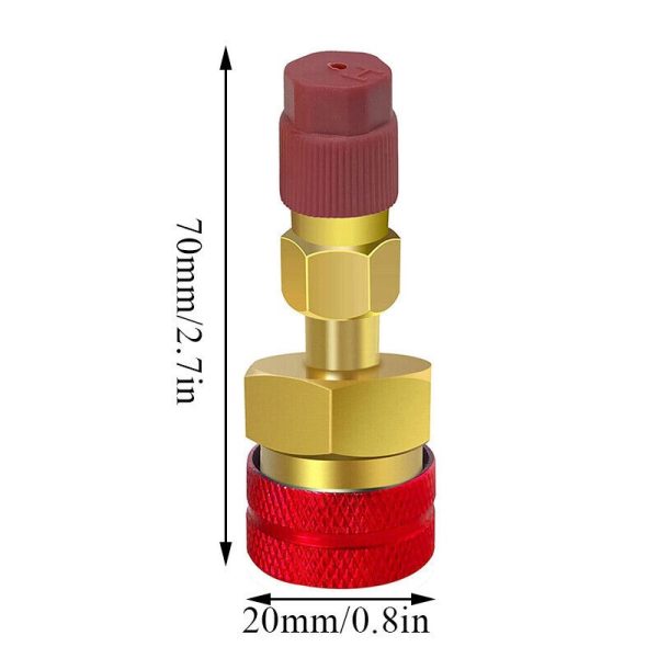 Automotive R1234yf to R134a AC Refrigerant Quick Coupler Adapters (High/Low Side Kit) for Automotive HVAC Systems - รูปภาพ 5