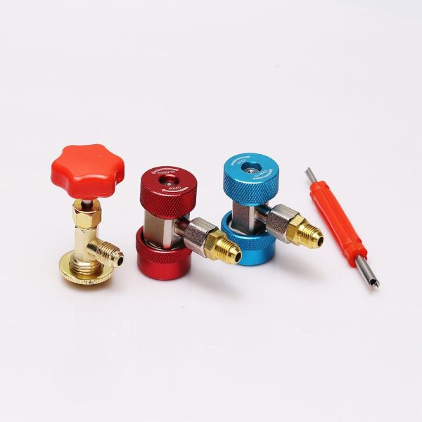 Automotive AC Manifold Gauge Set R134a R22a R410a Refrigerant Pressure Dual Gauge Kit for Car AC System - Imej 3