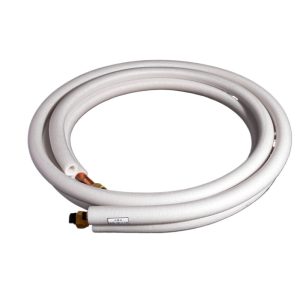 Universal HVAC Copper Pipe Extension Kit (9.52*0.6/15.88*0.7) for Air Conditioners (3-30m, White), Durable Copper