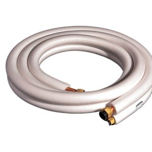Universal Pure Copper AC Line Set (6.35mm OD / 12.7mm OD) with White Insulated Foam compatible with Daikin HVAC Systems for Mini Split Installation