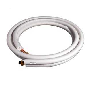 Universal HVAC Copper Pipe Extension Kit (9.52x0.6mm/15.88x0.7mm) with Seamless Copper Tube and Flat Flared Ends for Air Conditioner Systems, 3-30m Customizable Length