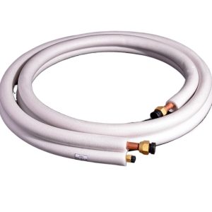 Copper Refrigeration Line Set with Insulation (6.35mm x 0.6mm / 15.88mm x 0.7mm) for HVAC Air Conditioning Systems, Replaces YD-ZHZ-Small 3P-190624-4